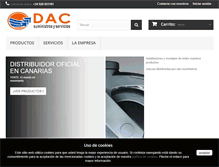 Tablet Screenshot of dacsuministros.com